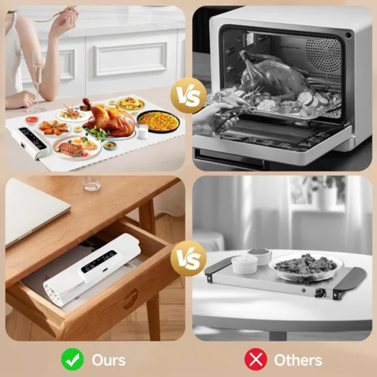 Bandeja Eléctrica For Calentar Alimentos